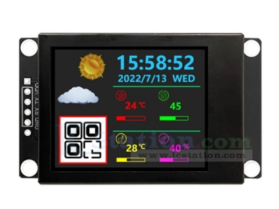 DC3.3V 5V UART 1.8in TFT LCD Display Screen 65K 128x160 RGB Programmable Display Module